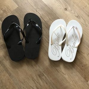 Bride & Groom Flip Flops